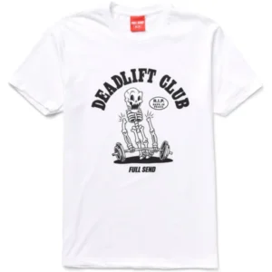 Deadlift Club White T-Shirt x Full Send